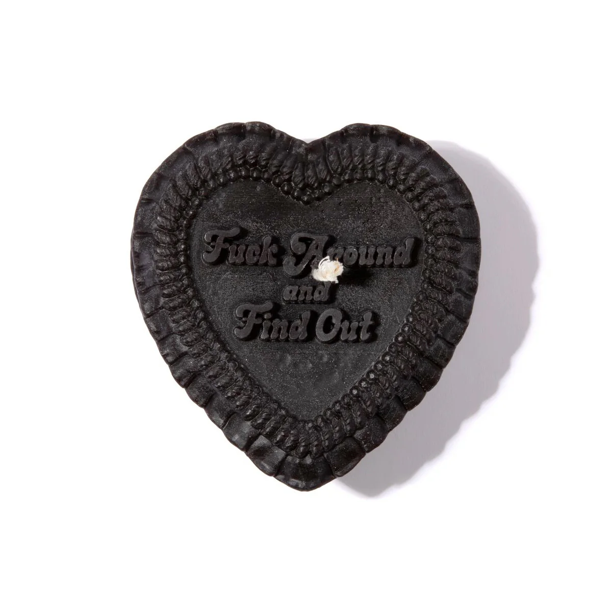 Fuck Around and Find Out Heart Candle - Image 3