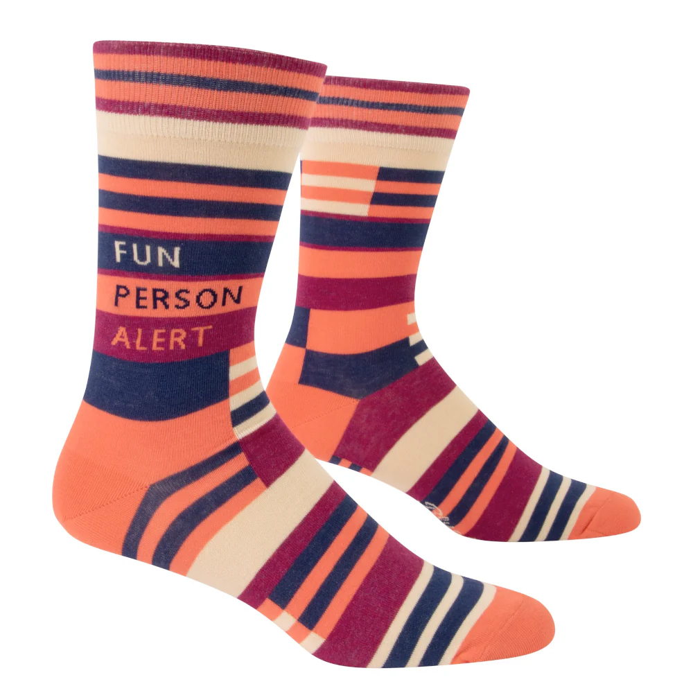 Fun Person Alert Men's Crew Socks