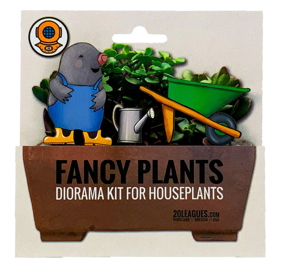 Gardening Mole Fancy Plants Diorama Kit