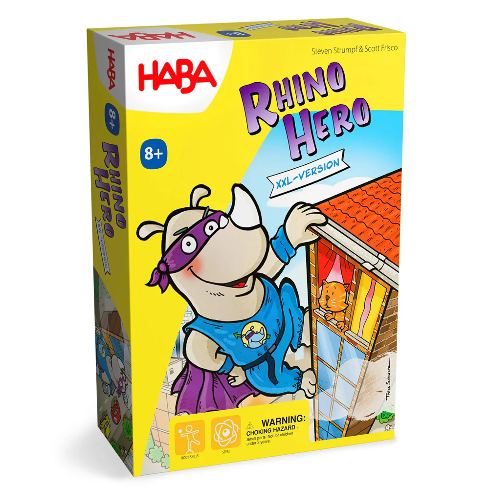 Giant Rhino Hero XXL Stacking Cards Game