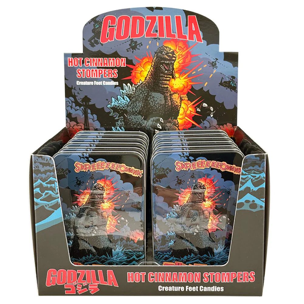 Godzilla Hot Cinnamon Stompers Candy Tin - Image 2