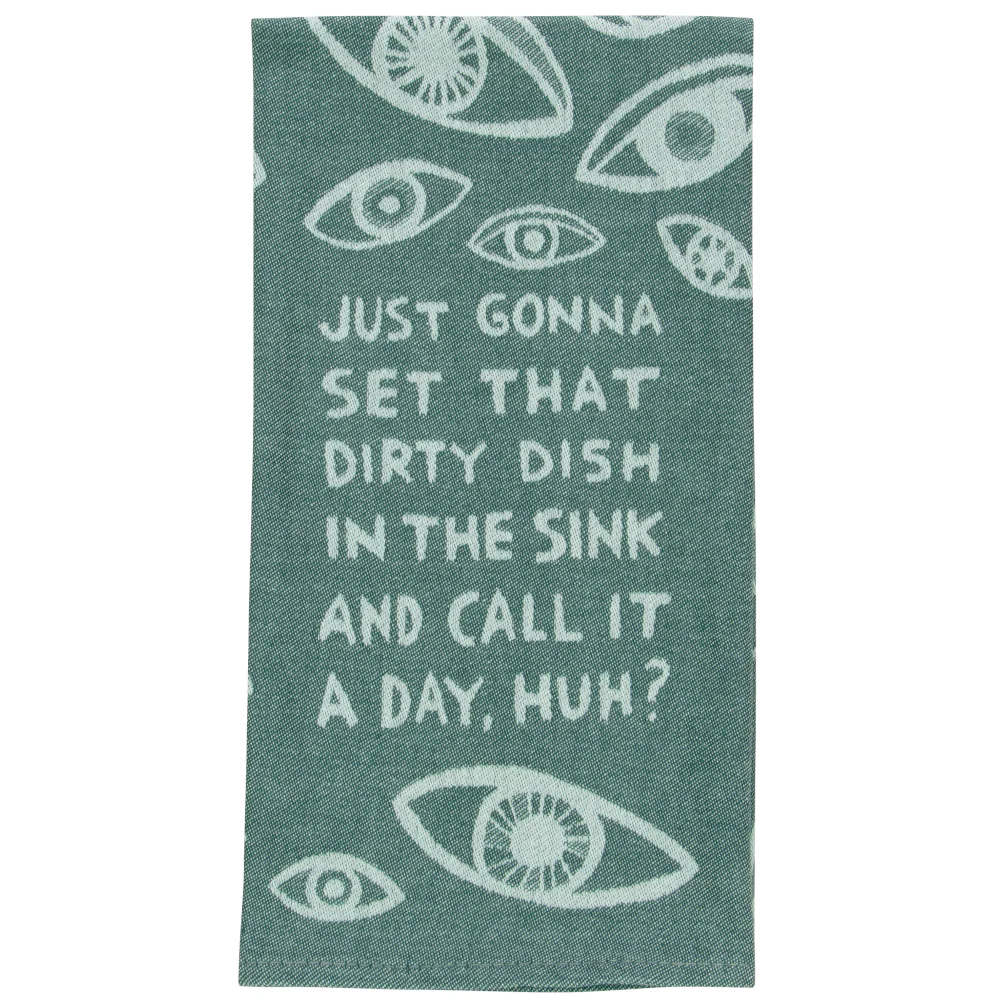 Gonna Set that Dirty Dish In the Sink? Dish Towel