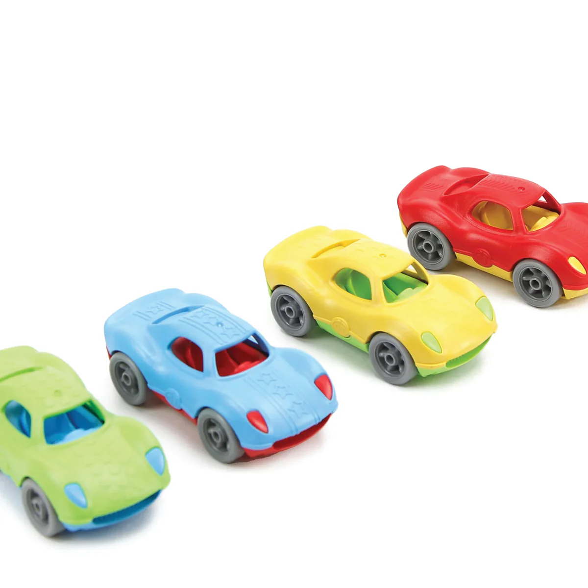 Green Toys Stack & Link Set of 4 racers - Image 3