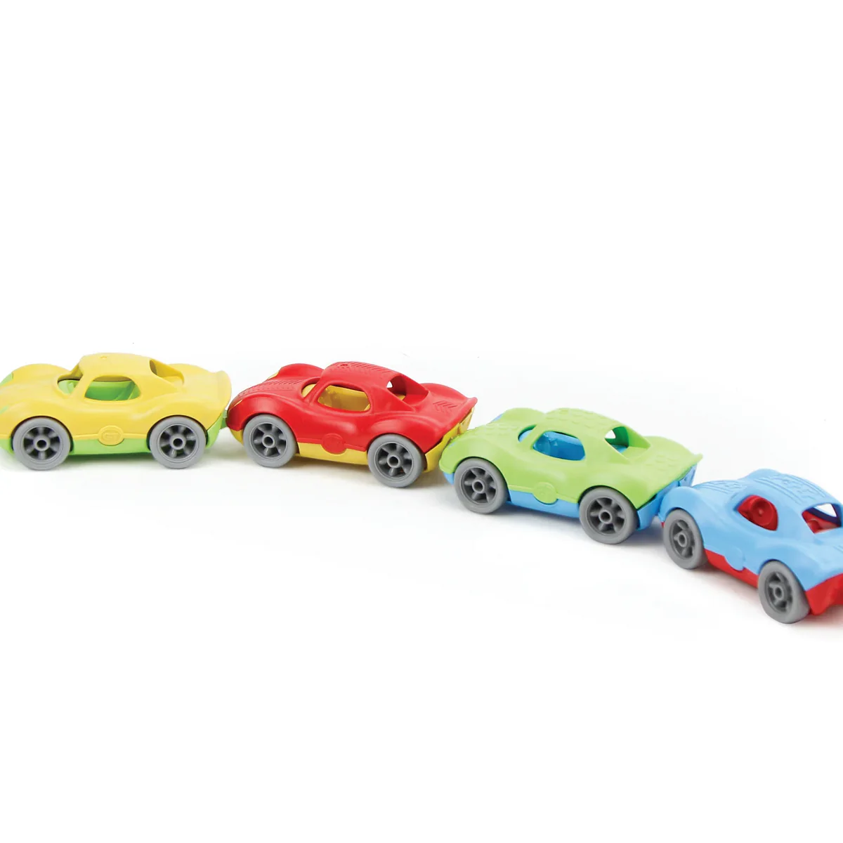 Green Toys Stack & Link Set of 4 racers - Image 4