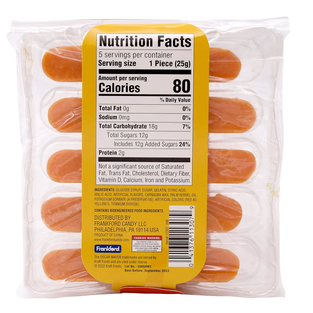 Gummy Kraft Oscar Mayer Hot Dogs - Image 3