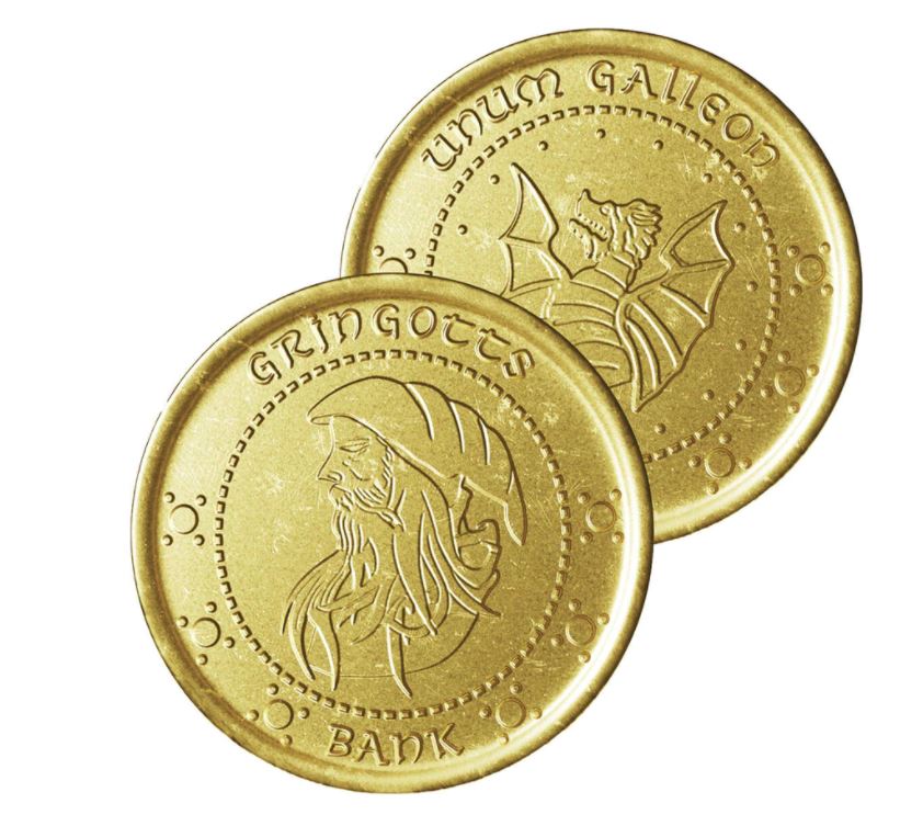 Harry Potter Gringotts Galleon (.81 oz Chocolate coin)