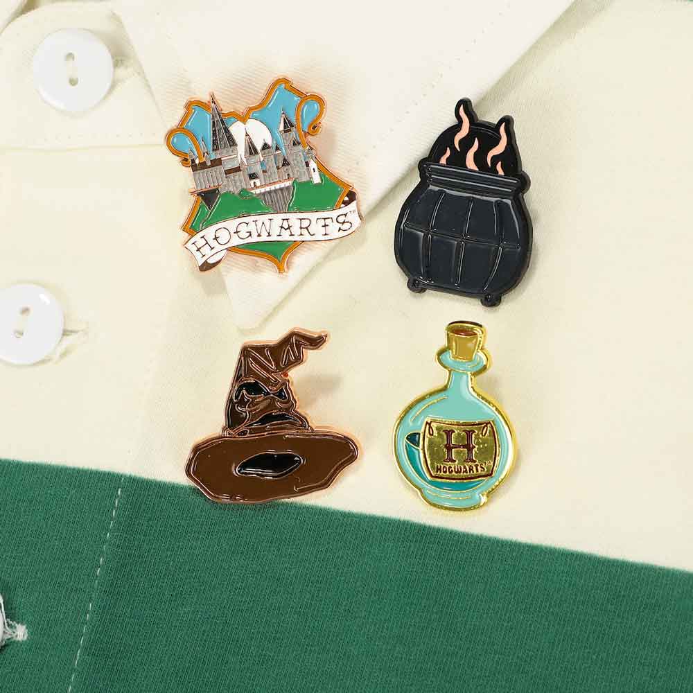 Harry Potter Hogwarts Icon Lapel Pins - set of 4 - Image 2