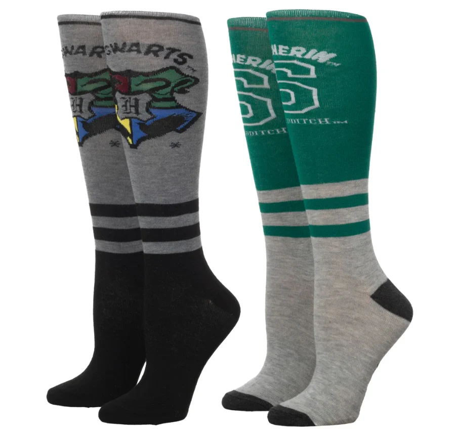 Harry Potter Slytherin Knee High 2 Pair Pack-sale