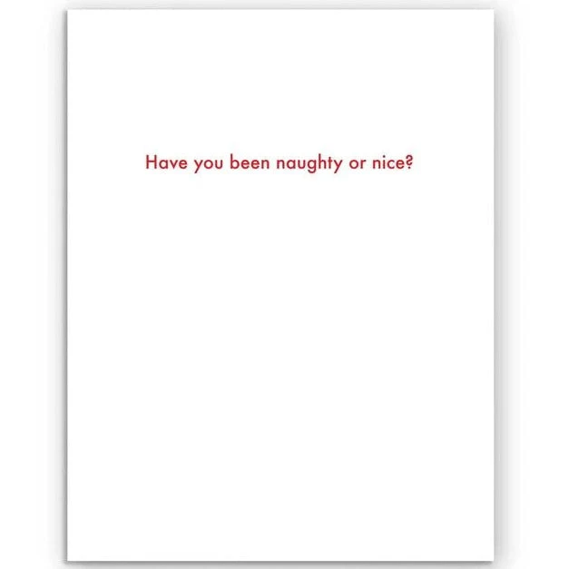Have you Been Naughty or Nice - Santa Card - Image 2