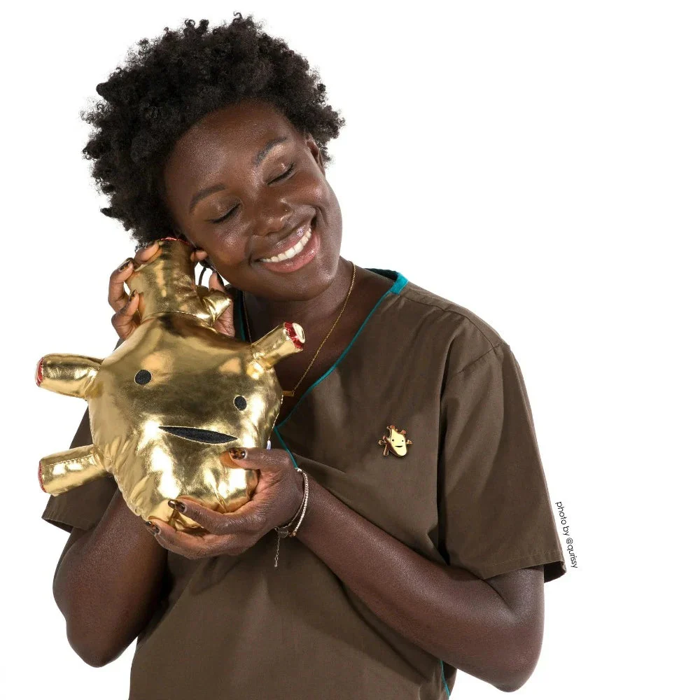 Heart of Gold Plush - Metallic Vinyl Plush - Image 2