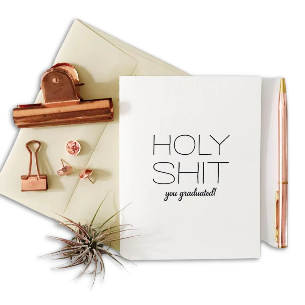 Holy Shit You Graduated Card - Image 2