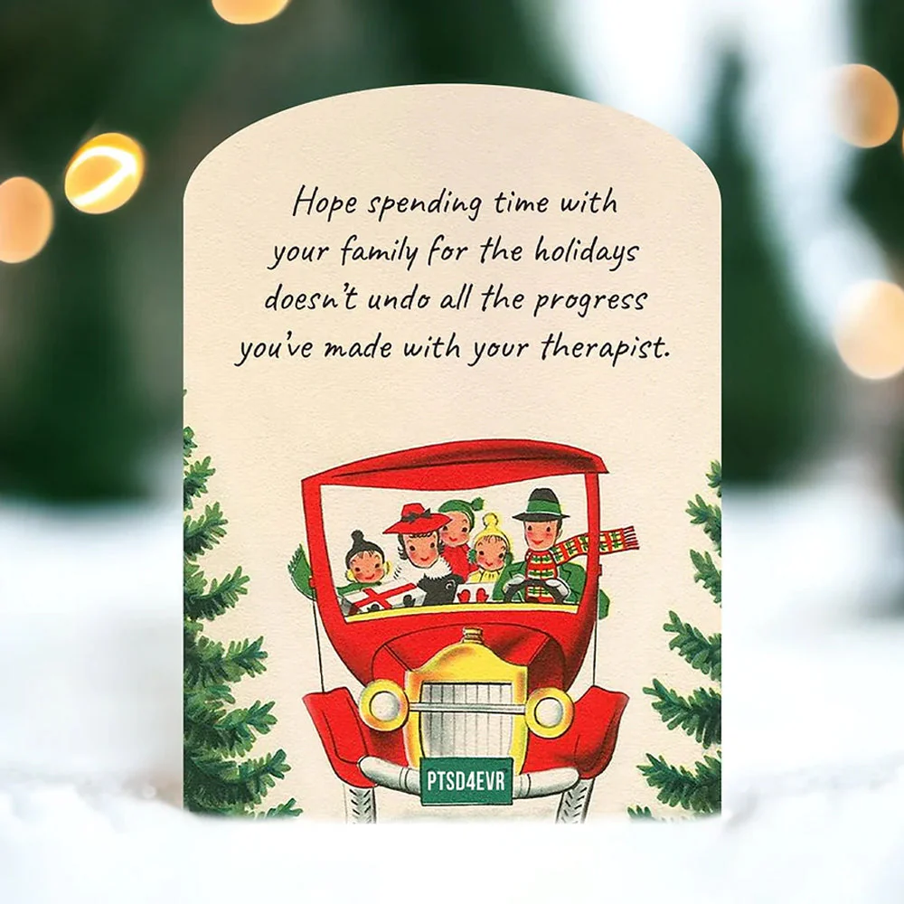 Hope Spending Time with Family Holiday Irreverent Card - Image 3