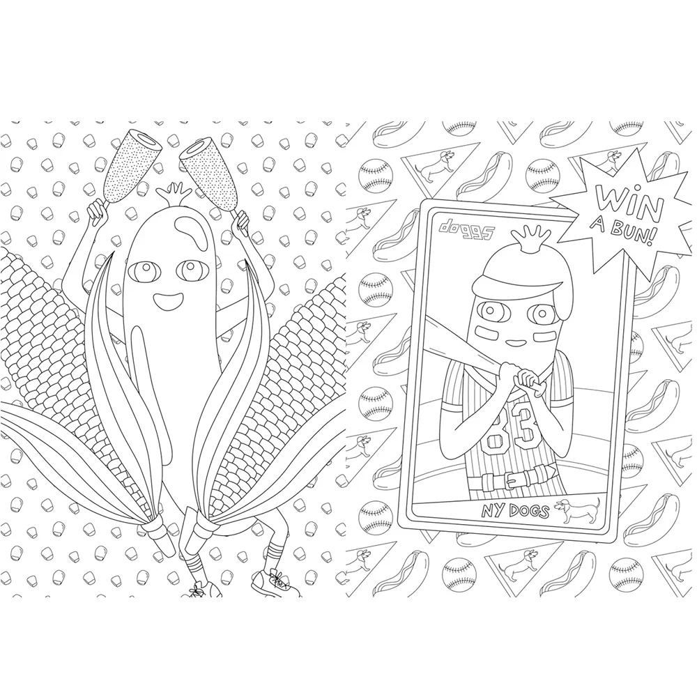 Hot Dog Coloring and Activity Book - Image 2