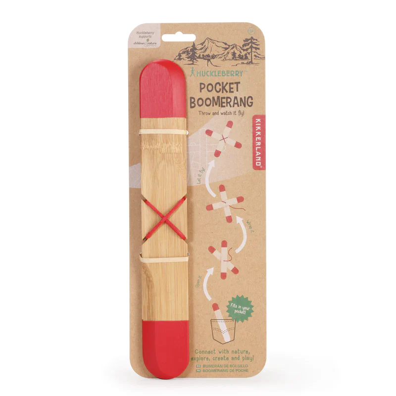 Huckleberry Wooden Pocket Boomerang - Image 4
