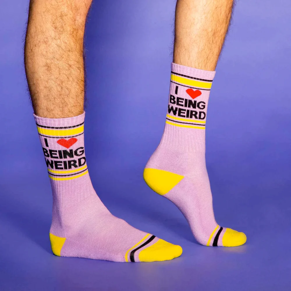I ❤️ Being Weird Gym Socks - Image 2