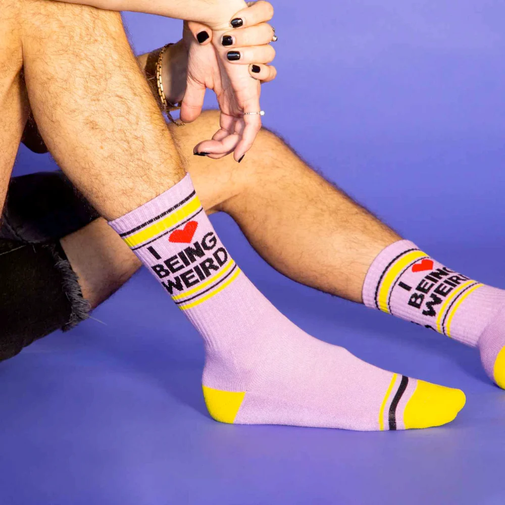 I ❤️ Being Weird Gym Socks - Image 3