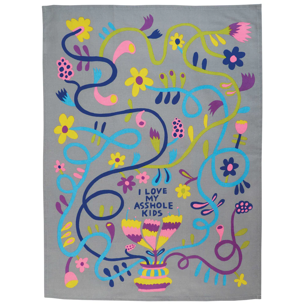 I Love My Asshole Kids Printed Dish Towel - Image 2