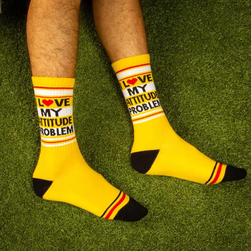 I Love My Attitude Problem Socks- - Image 3