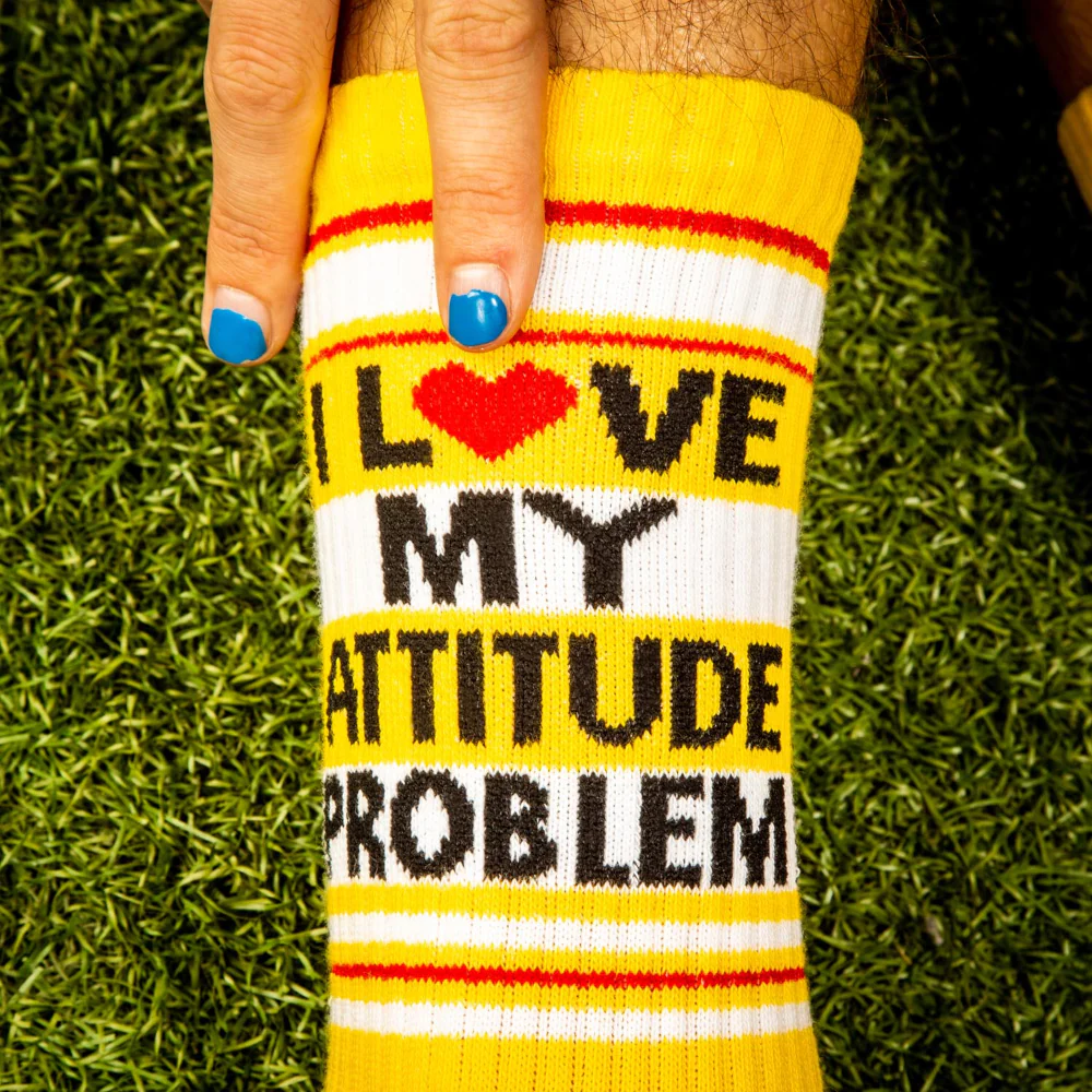 I Love My Attitude Problem Socks- - Image 4