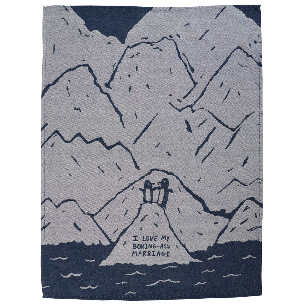 I Love My Boring-Ass Marriage Woven Dish Towel - Image 2