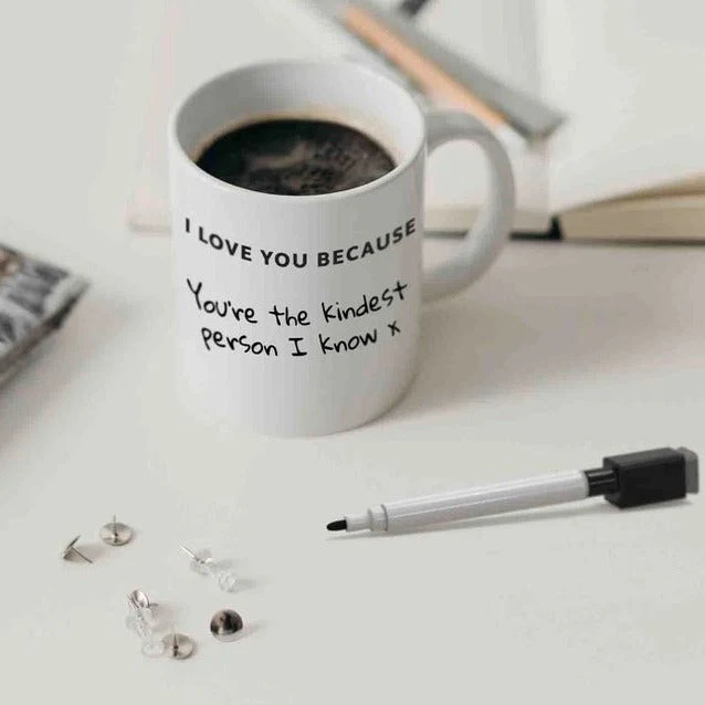 I Love You Because Mug + Pen Gift Set