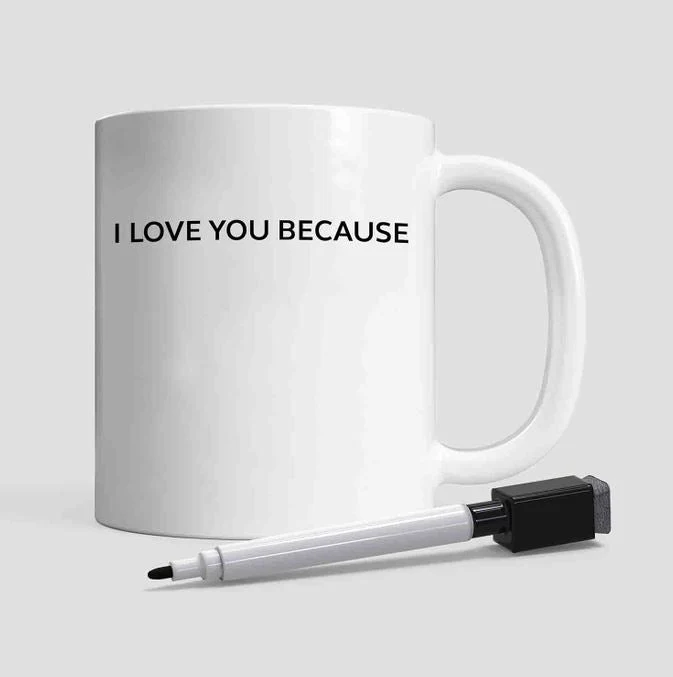 I Love You Because Mug + Pen Gift Set - Image 2