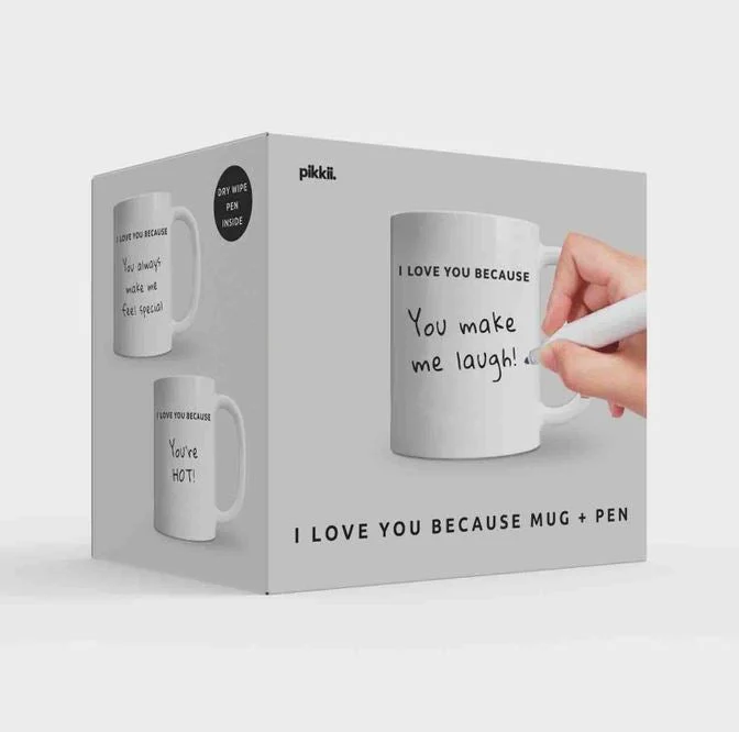 I Love You Because Mug + Pen Gift Set - Image 3