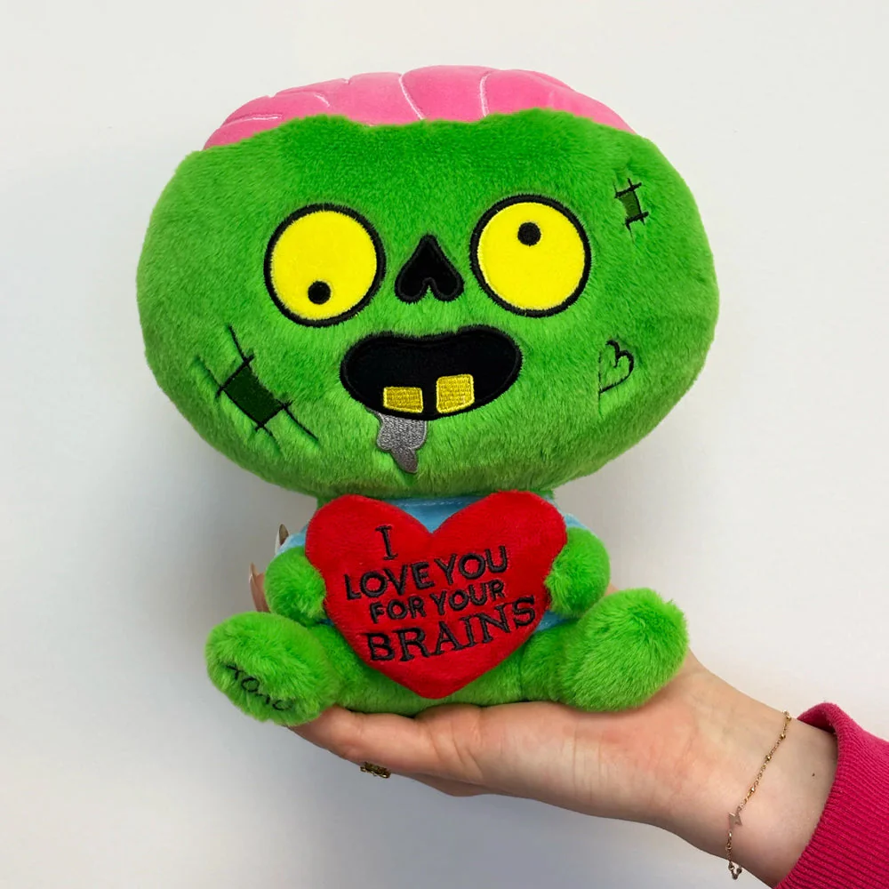 I Love you for your Brain- Plushie Zombie - Image 2