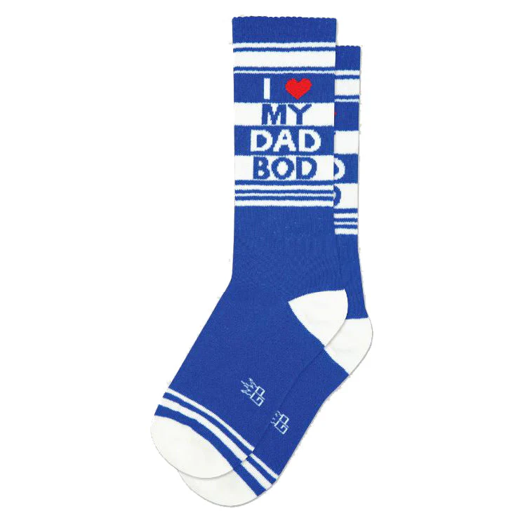 I ❤️ My Dad Bod Gym Crew Socks-