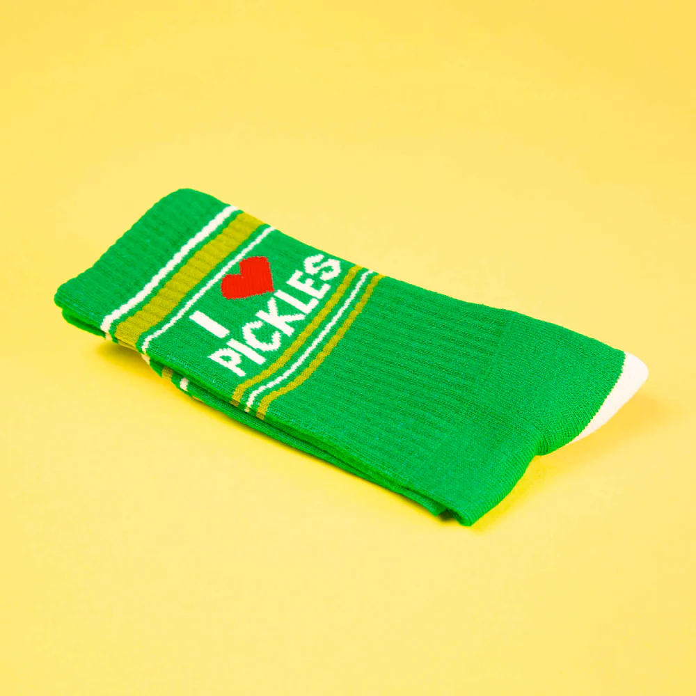 I ❤️ Pickles Gym Crew Socks - Image 2
