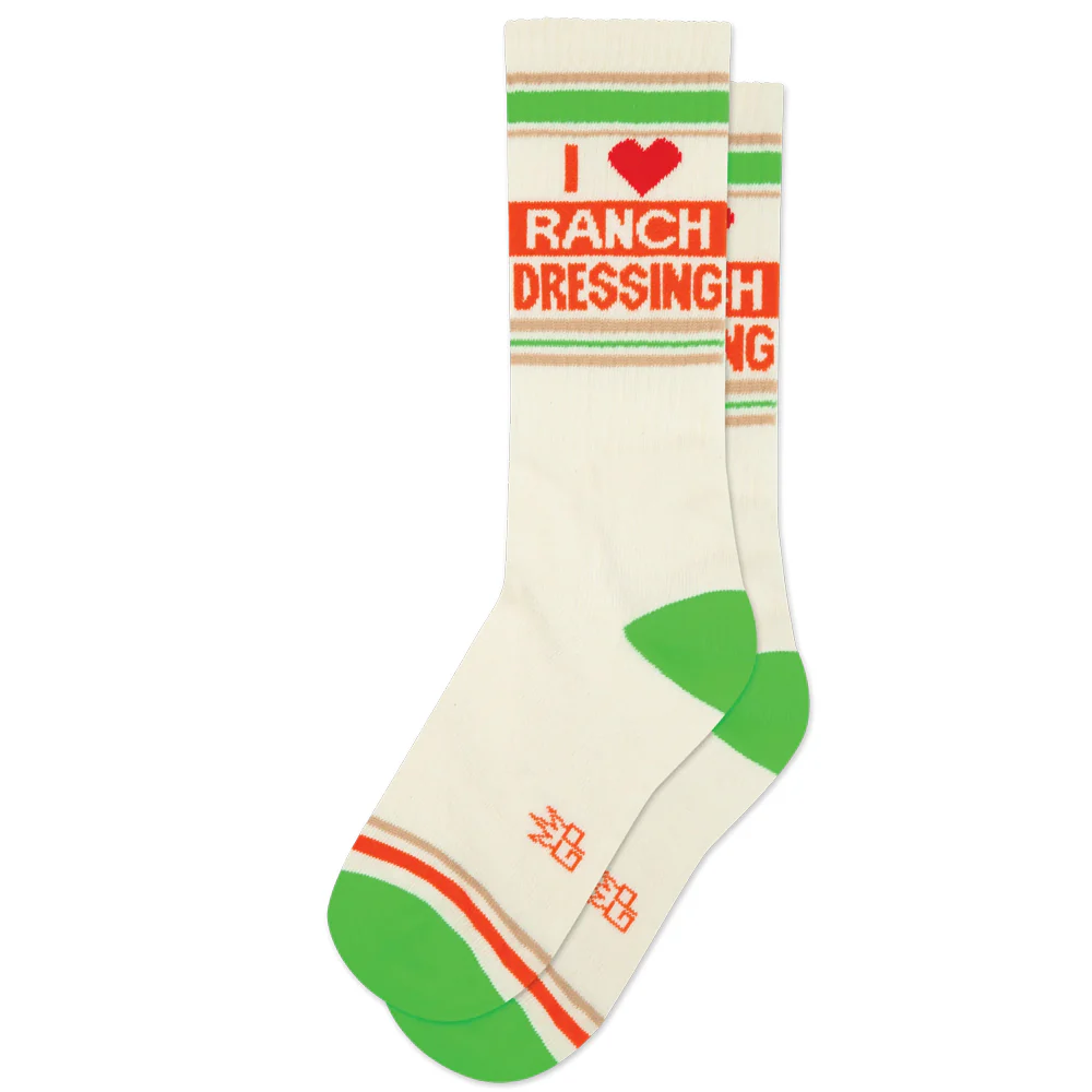I ❤️ Ranch Dressing Gym Crew Socks