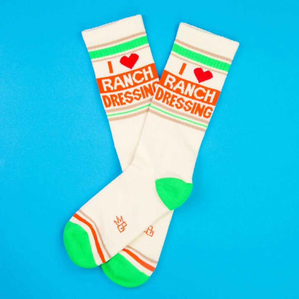 I ❤️ Ranch Dressing Gym Crew Socks - Image 2