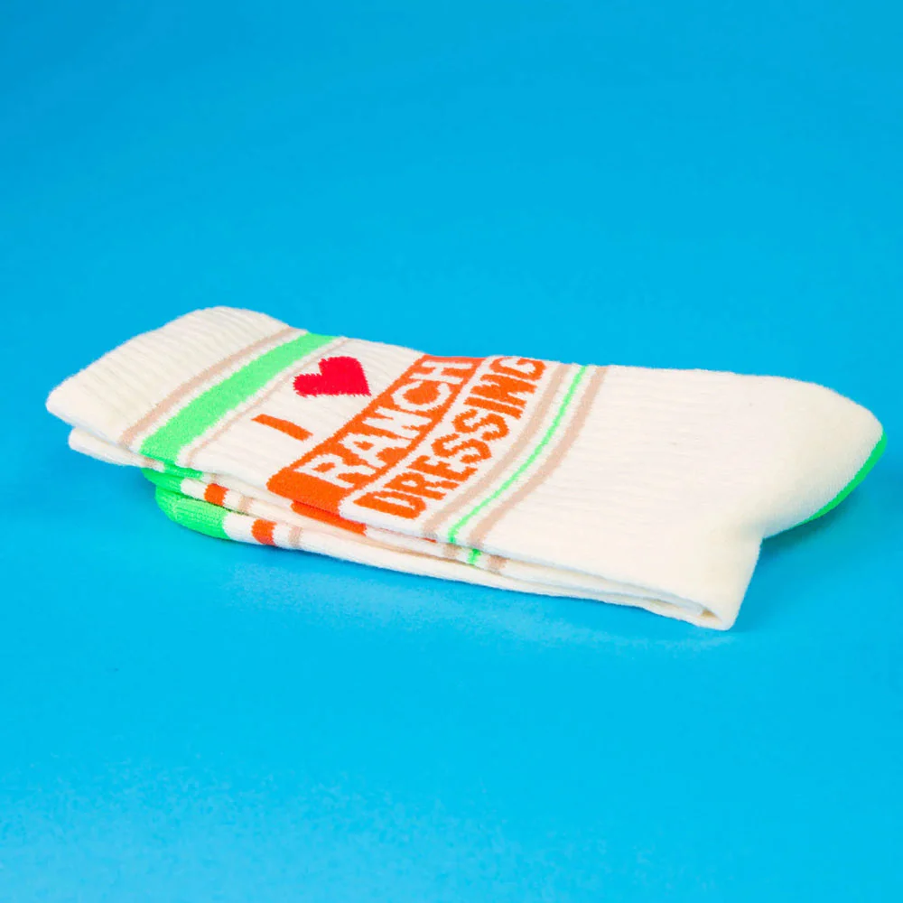 I ❤️ Ranch Dressing Gym Crew Socks - Image 3