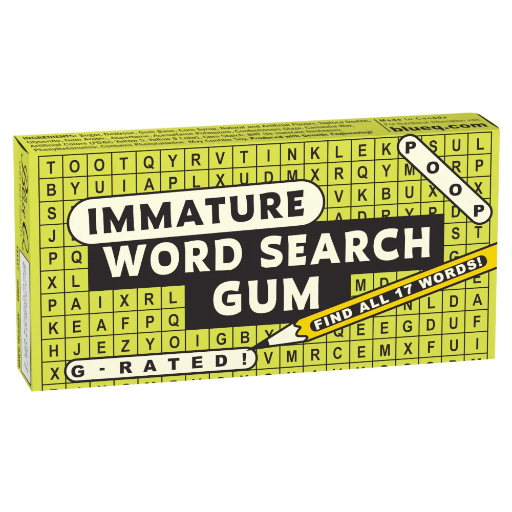 Immature Word Search Gum