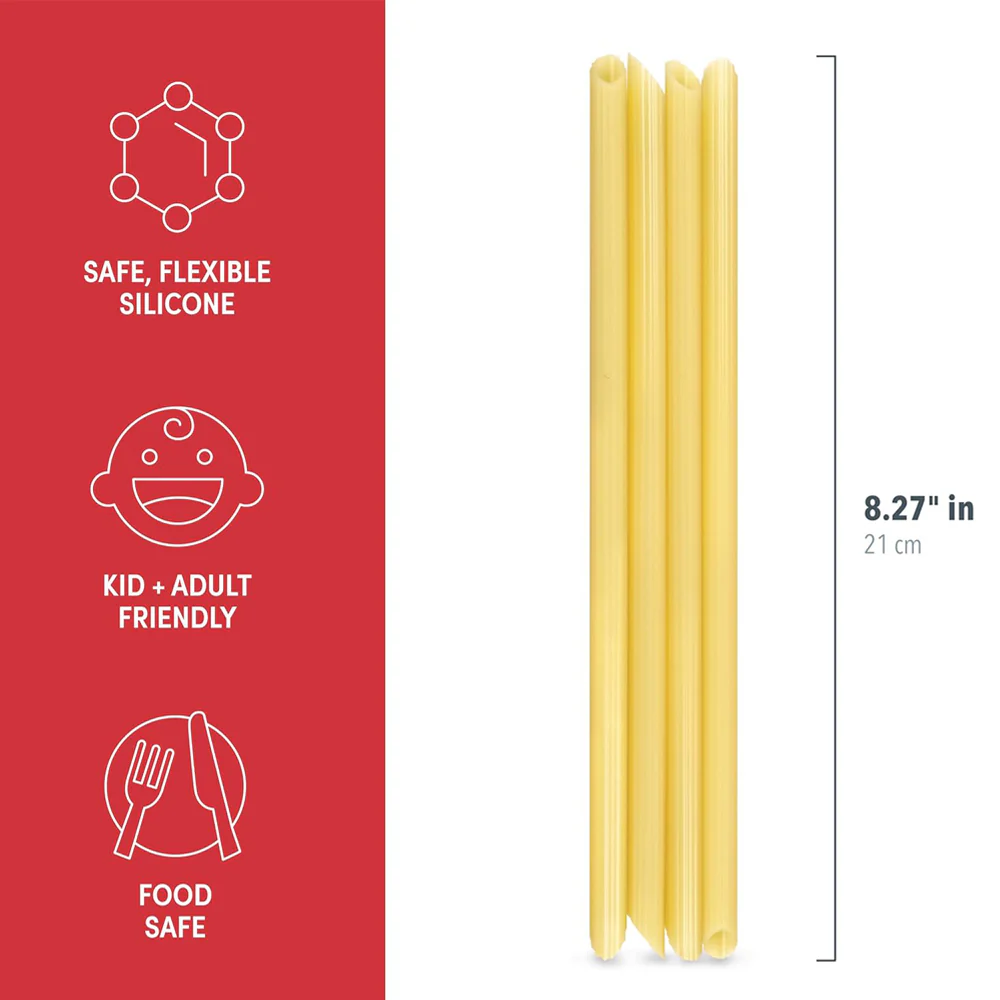 Impastas - Silicone Pasta Straws (Set of 4) - Image 3