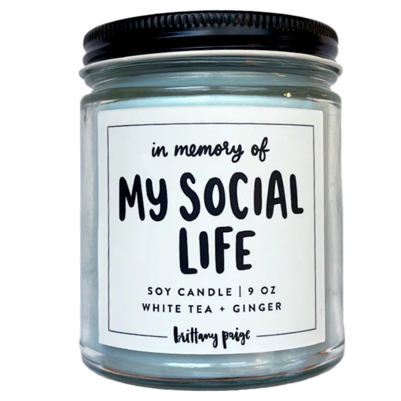In Memory of My Social Life Candle
