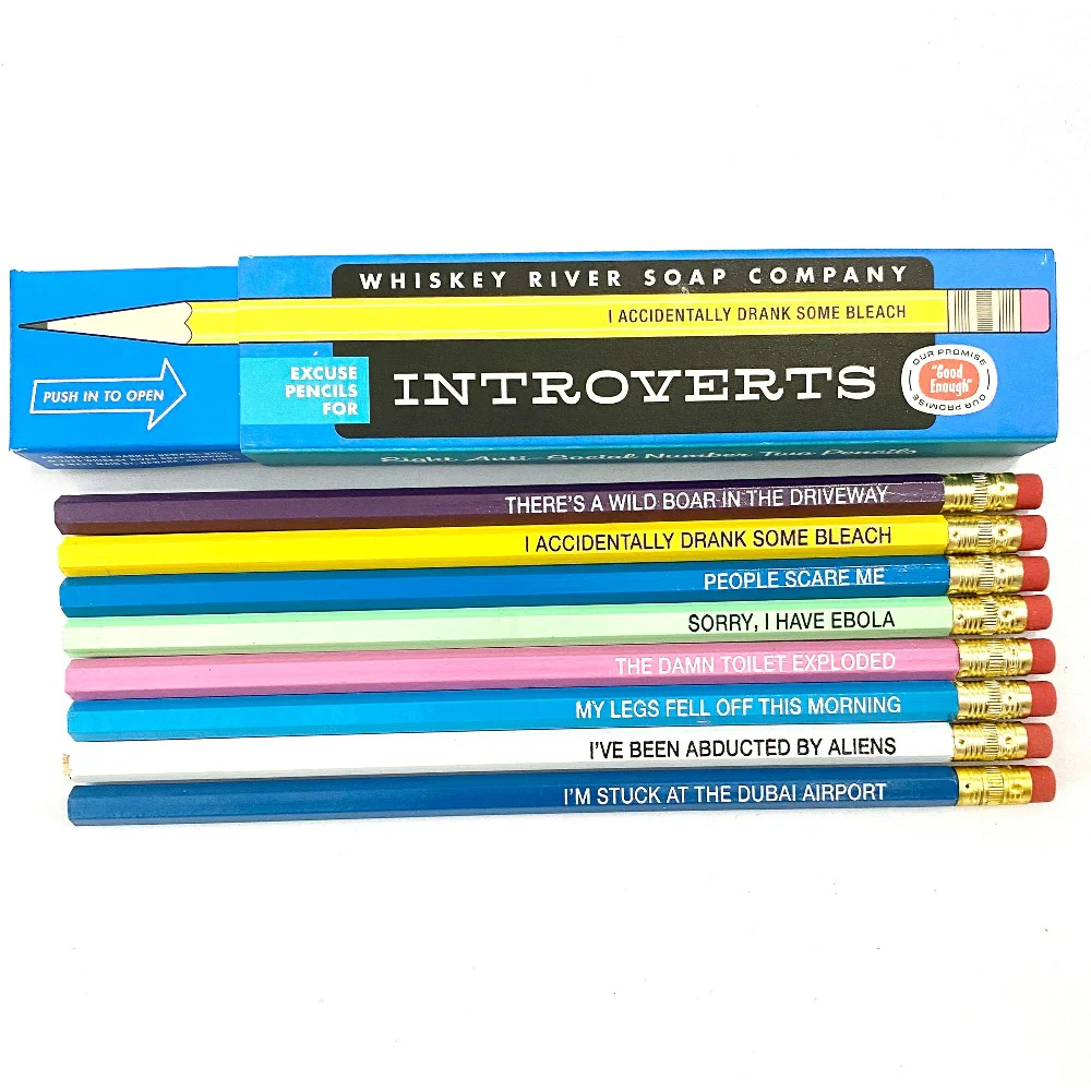 Introverts - Set of 8 pencils