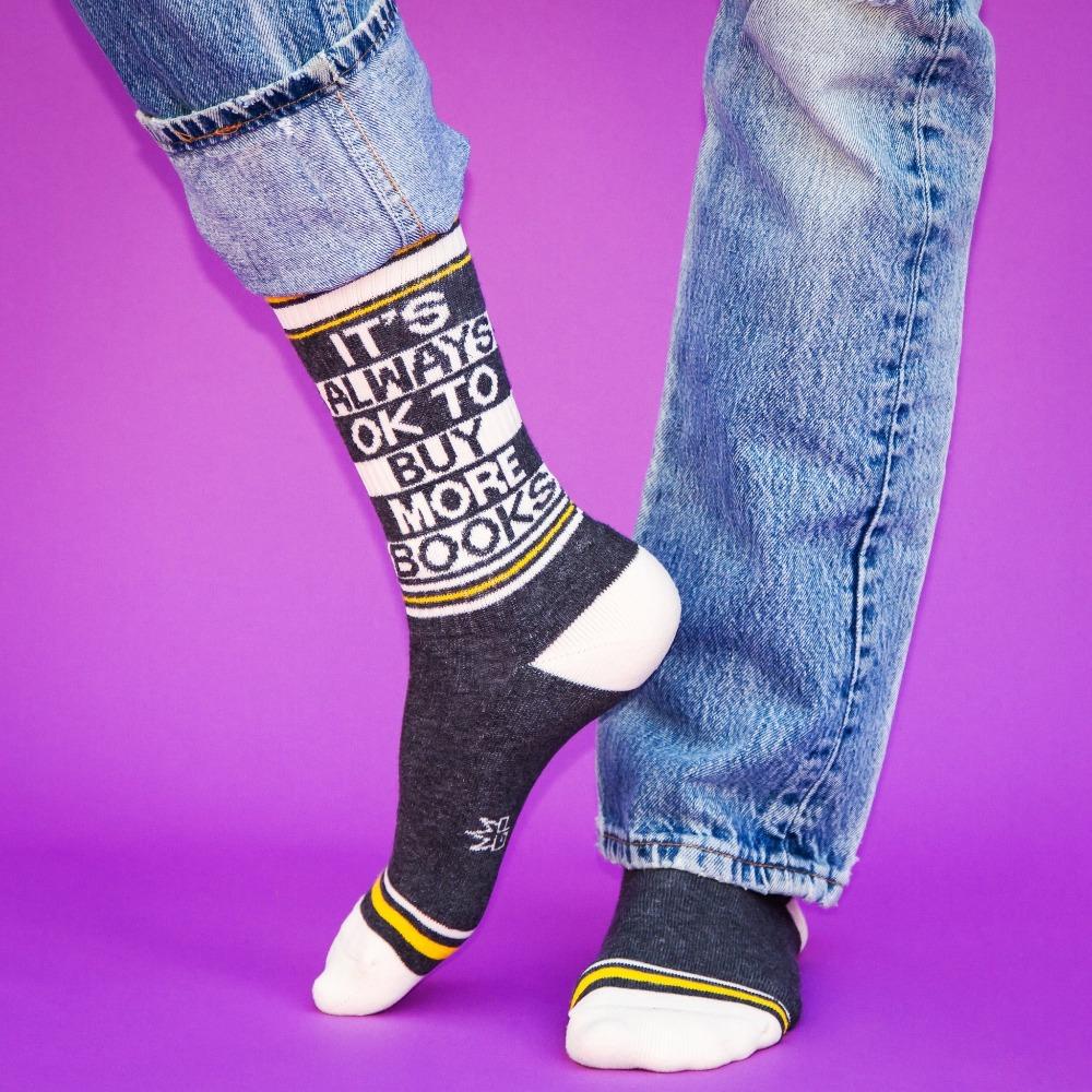 It's Always ok to buy more books socks - Image 2