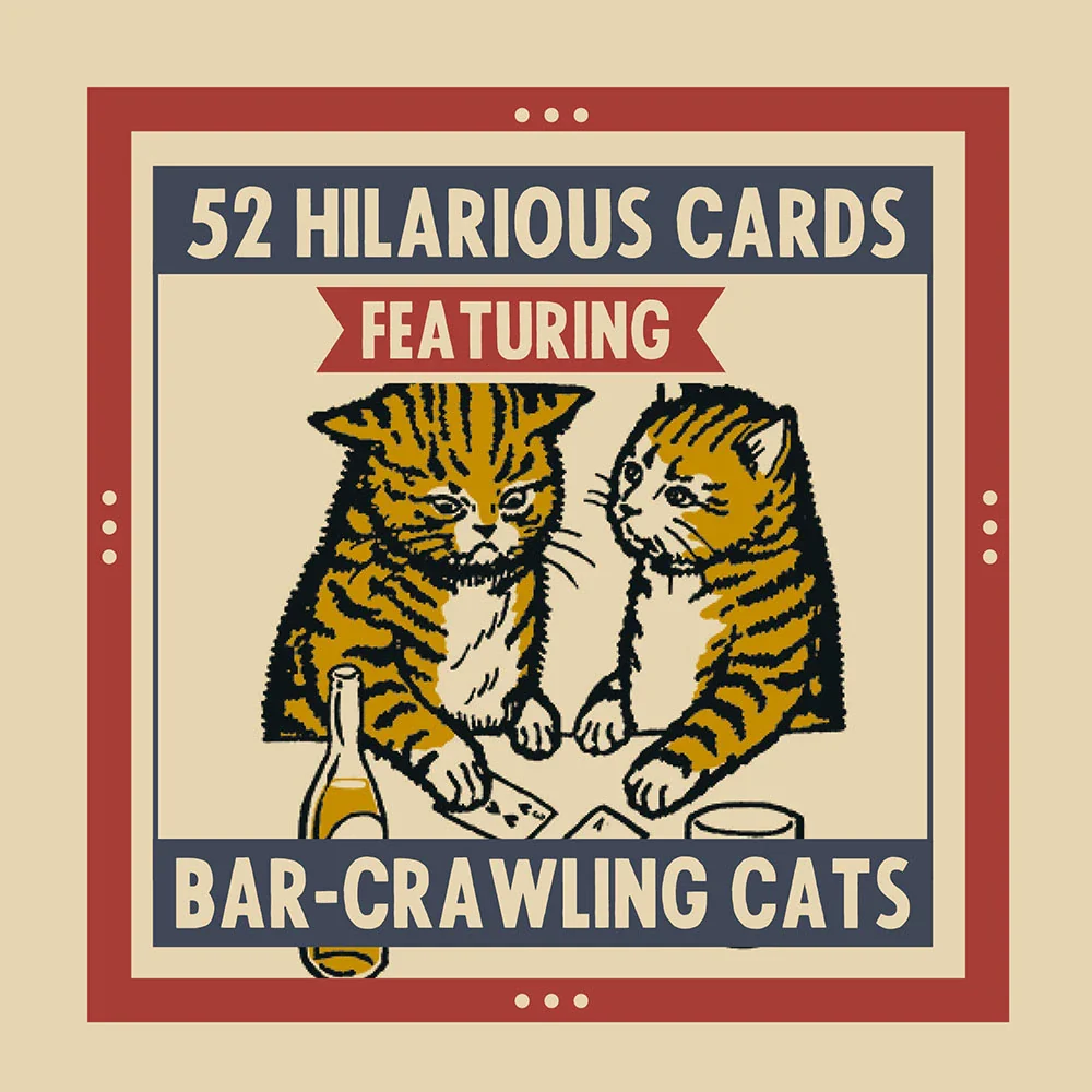 Last Call Cats Playing Cards - Image 2