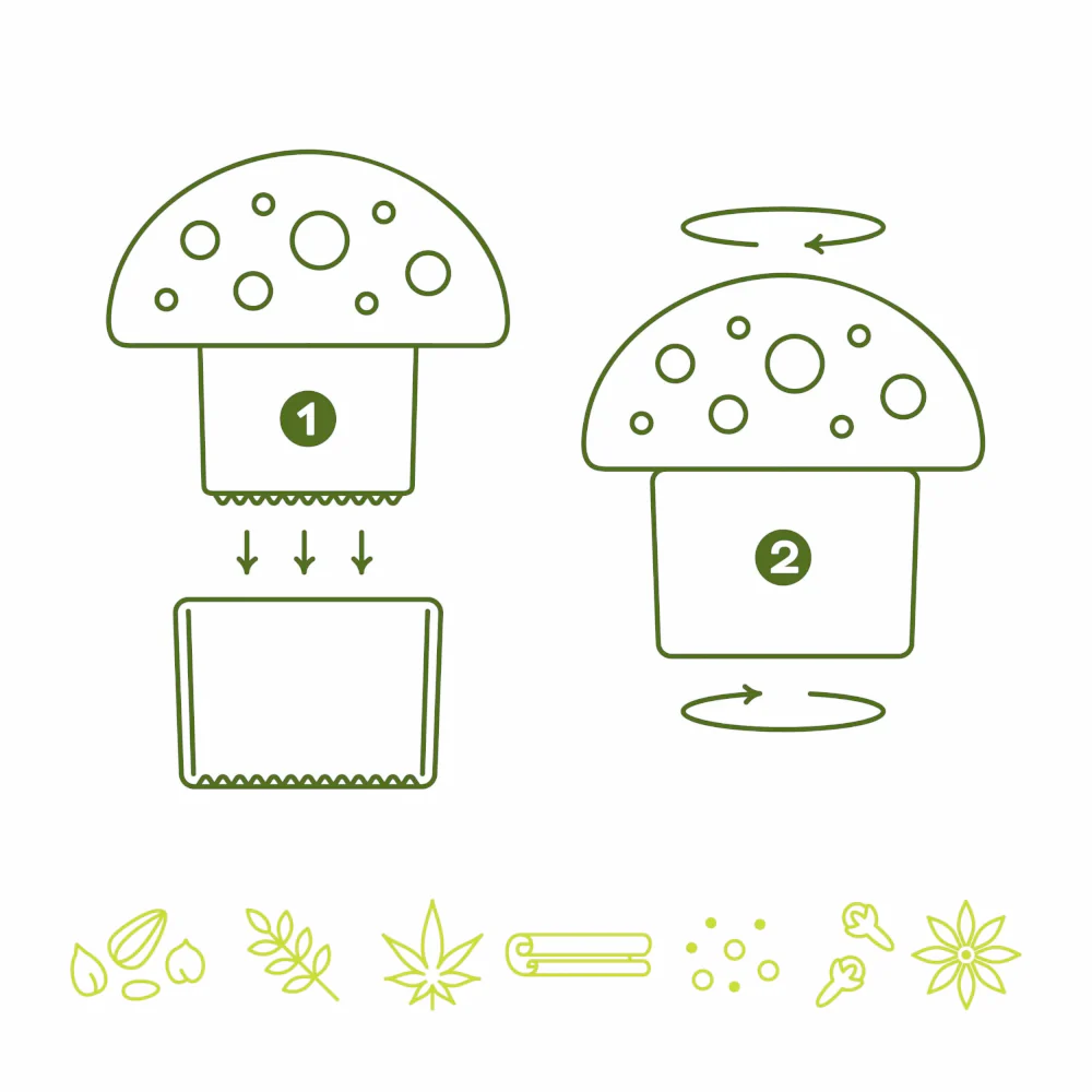 Merry Mushroom - Spice and Herb Grinder - Image 4