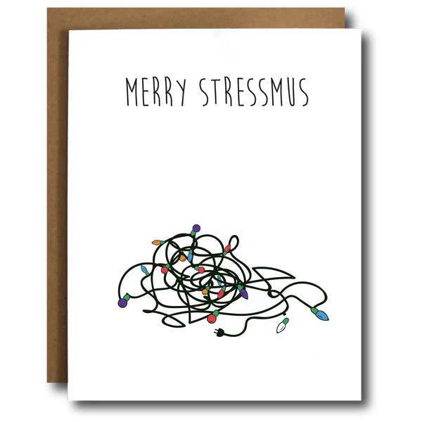 Merry Stressmus Funny Christmas Card
