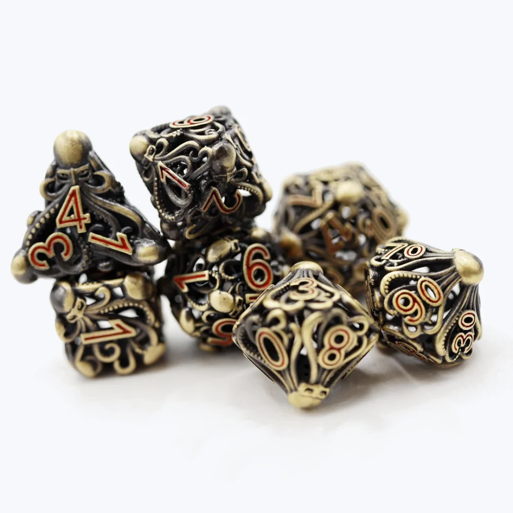 Mind Eater Hollow RPG Dice Set - Bronze