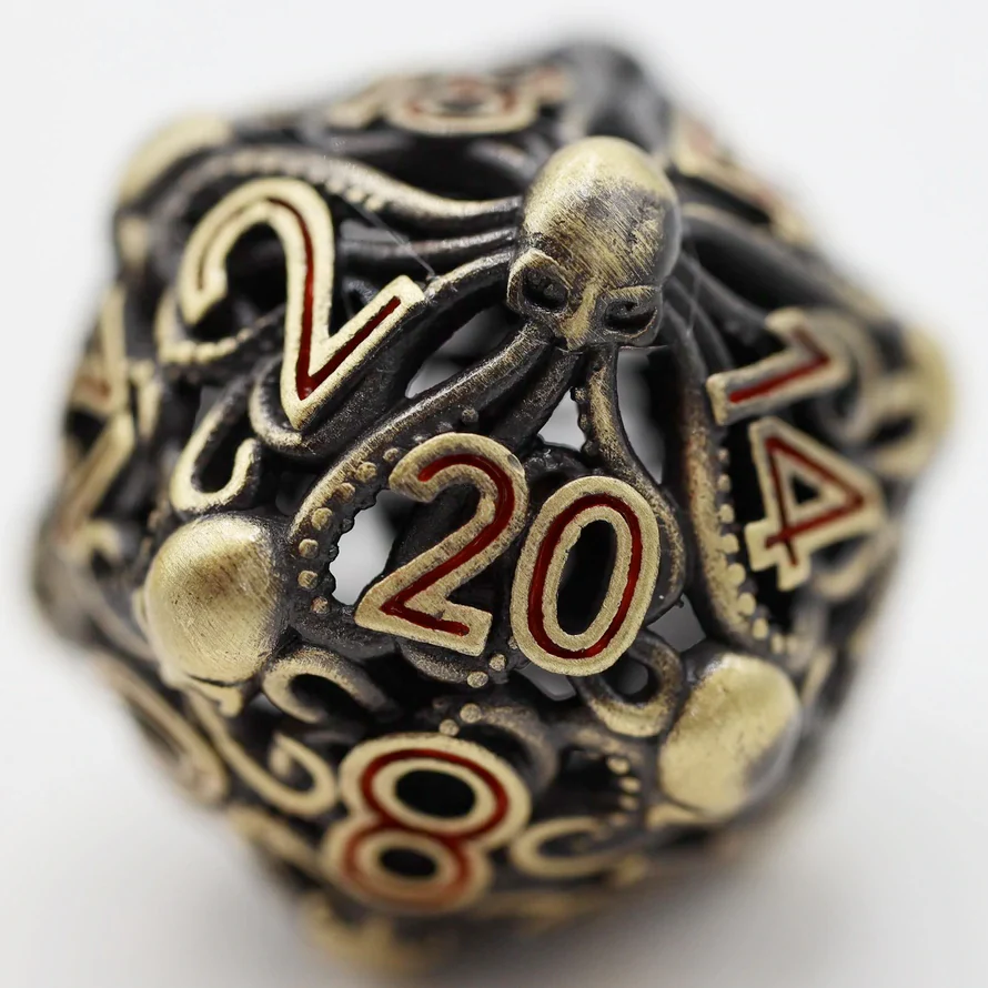 Mind Eater Hollow RPG Dice Set - Bronze - Image 2