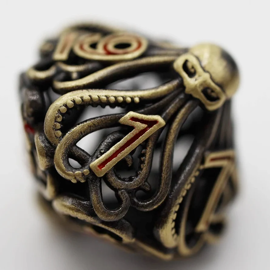 Mind Eater Hollow RPG Dice Set - Bronze - Image 3