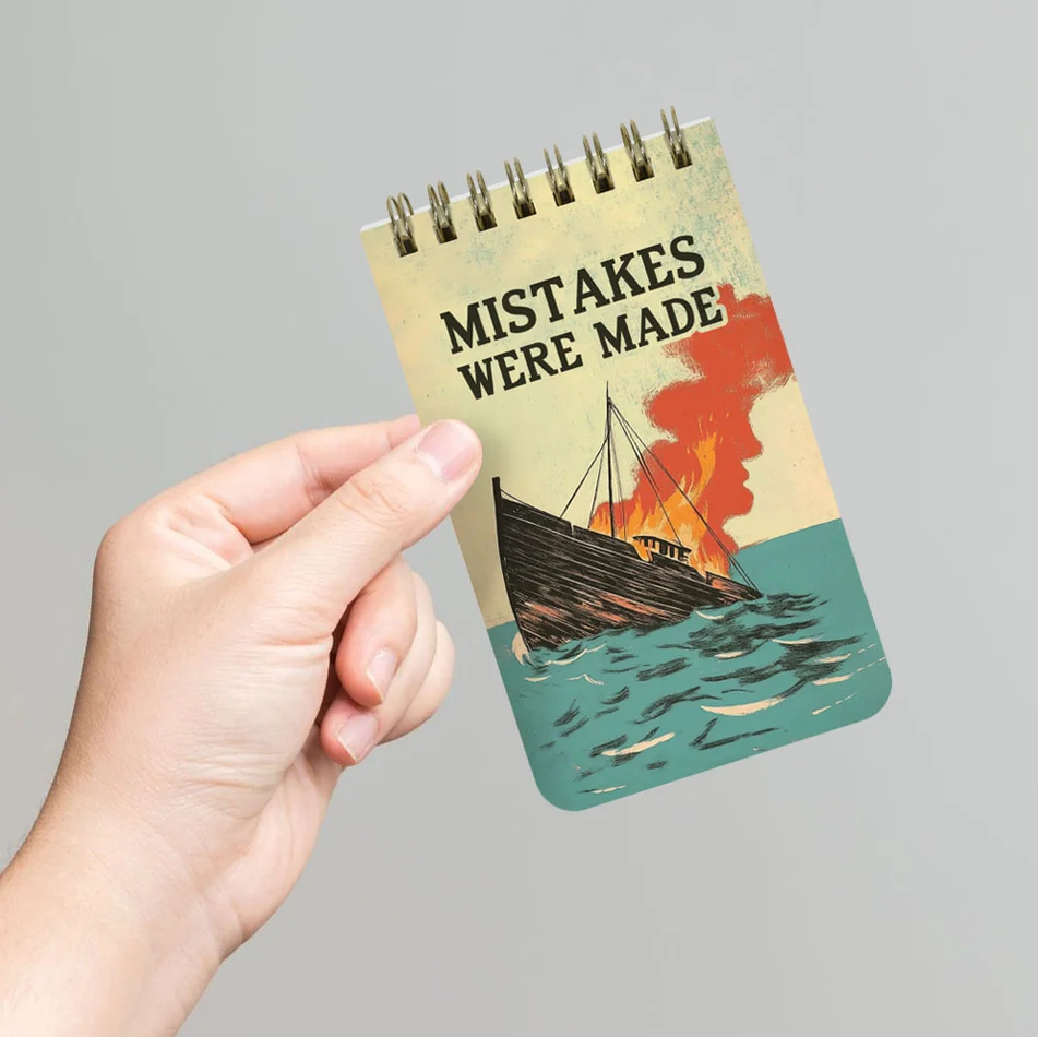 Mistakes Were Made - 3x5 Spiral Notepad - Image 2