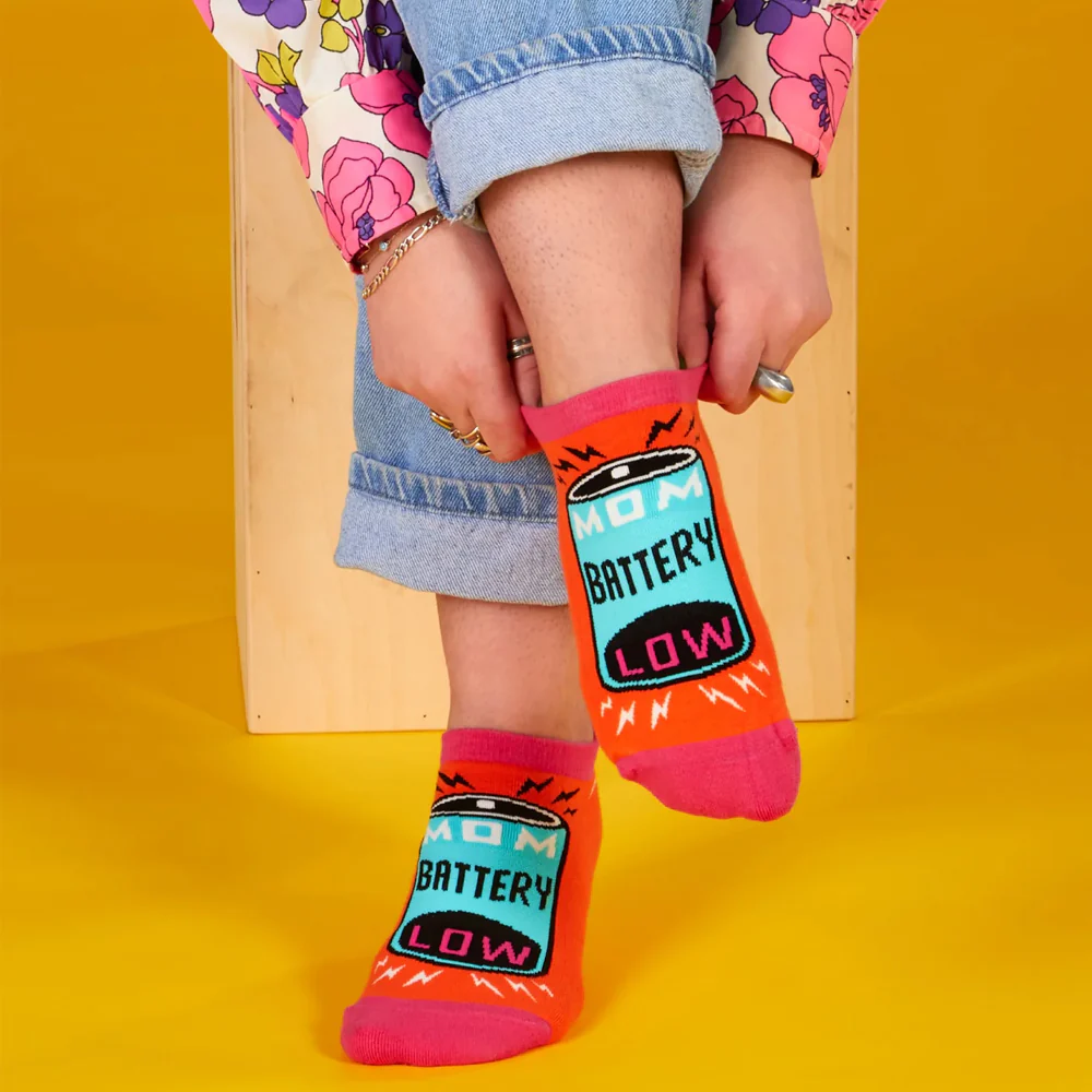 Mom Battery Sneaker Socks - Image 2