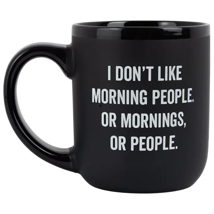 I Don't Like Mornings or People Mug