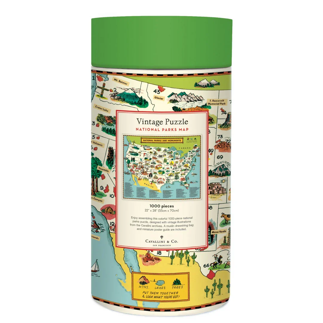 National Parks Map 1000 Pc  Puzzle - Image 3