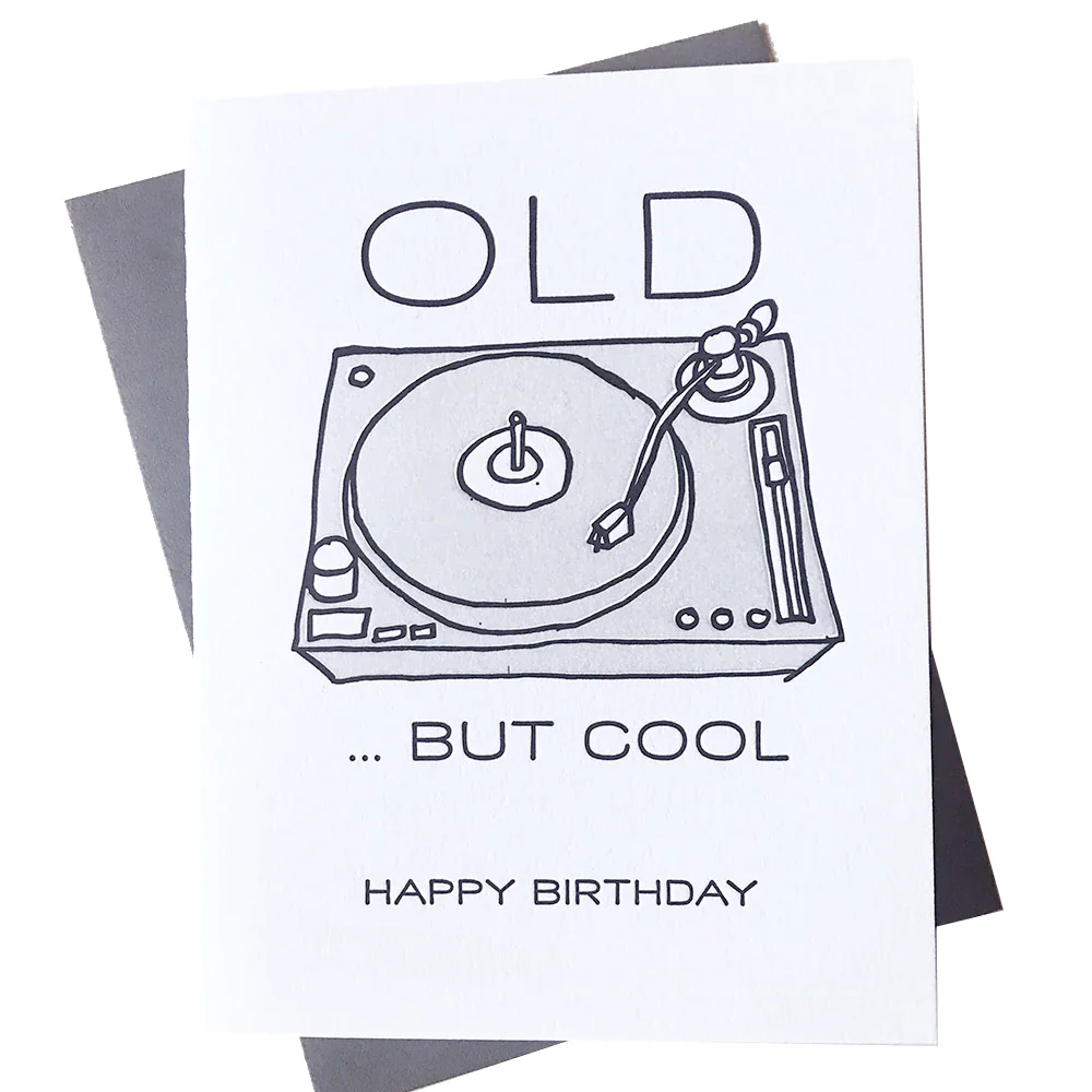 Old But Cool (record player) Card