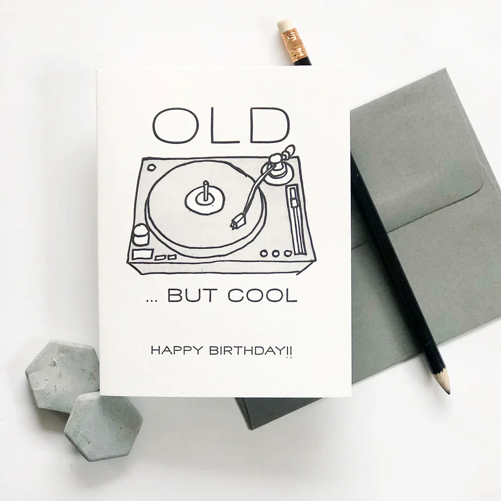Old But Cool (record player) Card - Image 2